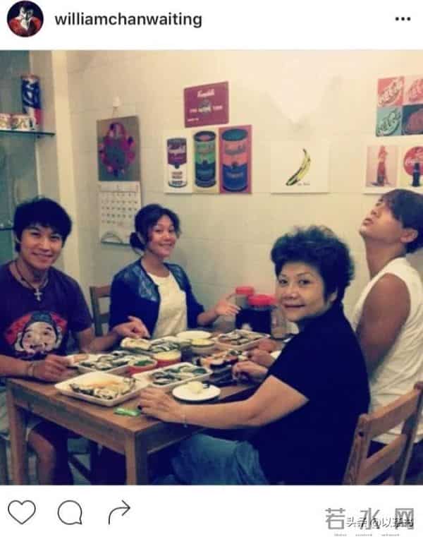 陈伟霆的妈妈是她,富家千金喜爱养狗面相慈祥,抚养仨孩子长大