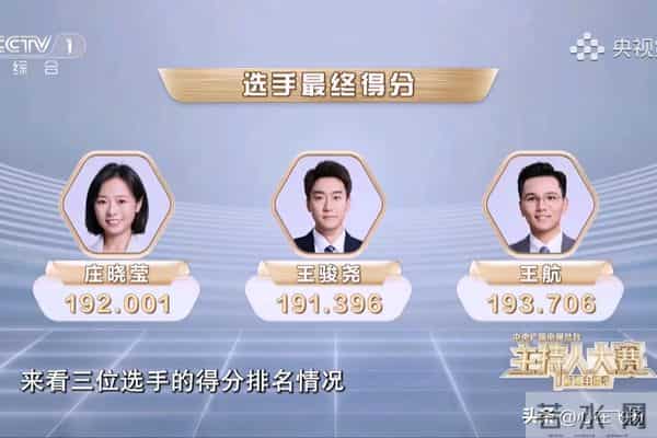 主持人大赛:王航稳坐六强榜首,他是谁?原来童谣才是他的最爱!
