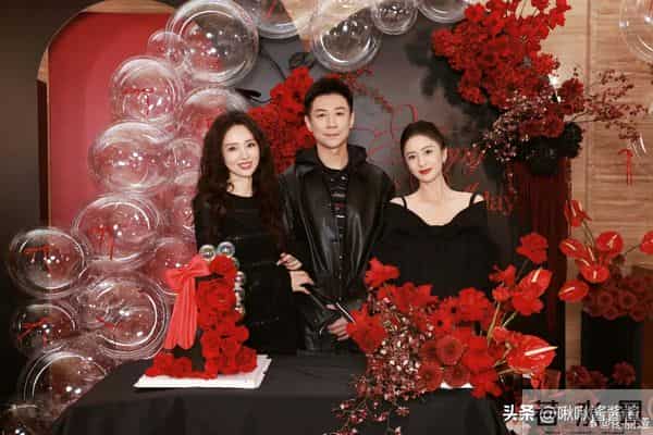 佟大为关悦现身董璇生日会，张维伊送酒窝上车， 佟丽娅满面红光