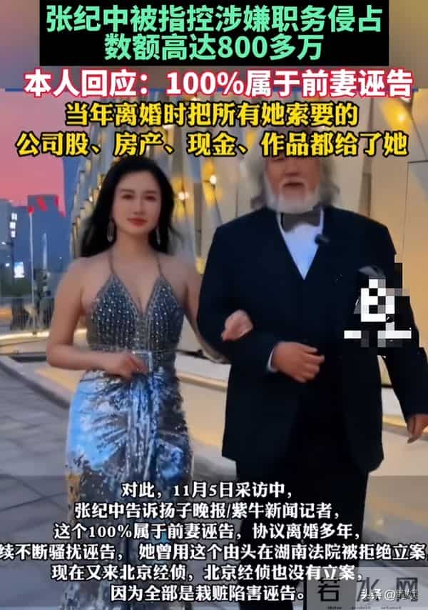 离婚8年后,“老夫少妻”张纪中终受反噬 杜星霖报警撕下最后体面