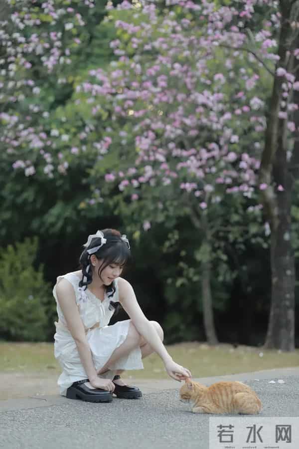 汤音璇｜清纯甜美写真，春日漫步，花海中的甜美少女