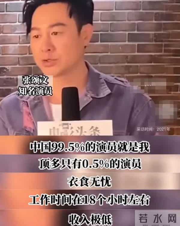 知名演员无戏可拍,回老家摆摊卖炒面,张颂文一句话揭开内娱真相