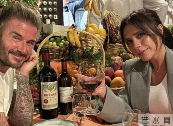 不贵！50岁贝克汉姆开男士之夜派对，喝55镑一瓶的桃红葡萄酒