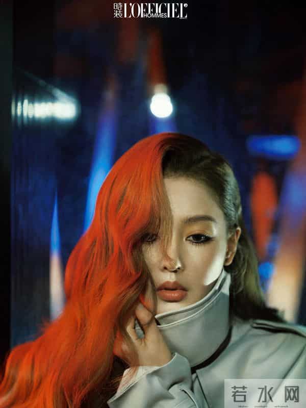 张天爱时装男士十一月刊,性感写真美图