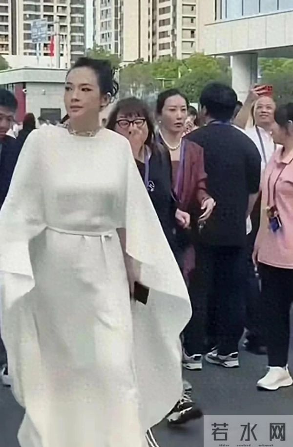 章子怡与嫂子现身活动,嫂子跟在身后像助理,颜值和气场都很不错