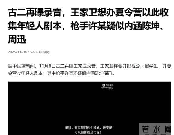 古二再曝录音:有关大学生!“过街老鼠”王家卫给所有人提了个醒
