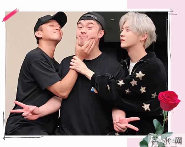 鹿晗、邓超为陈赫庆生，鹿晗让陈赫少吃点小龙虾，三人互动很搞笑