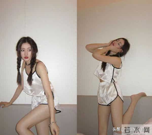 张天爱白色缎面吊带下的"松弛感美学"