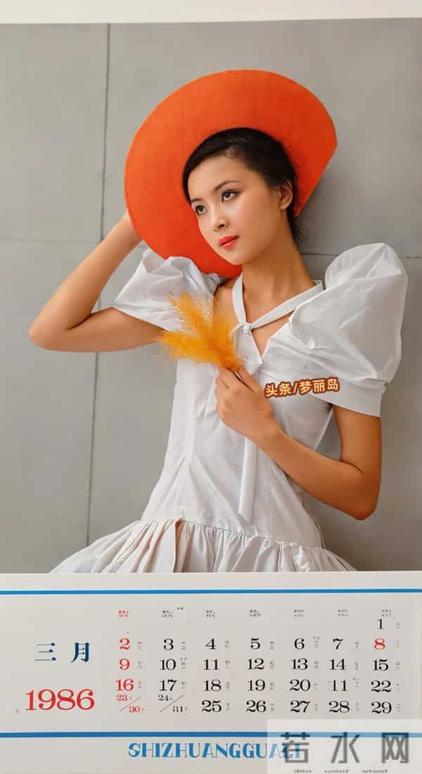 1986年明星时装挂历 时装电影《黑蜻蜓》《模特之死》吴海燕 陈烨 等