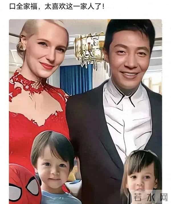 撒贝宁的遗传基因强大:女儿似中国人,儿子更像他