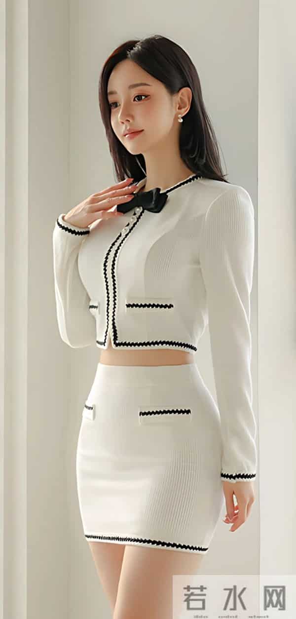 孙允珠全白衬衫+包臀裙，高级感通勤穿搭封神