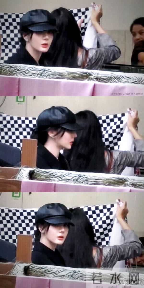 迪丽热巴｜全黑造型路透，太A了姐，这个贝雷帽造型好美