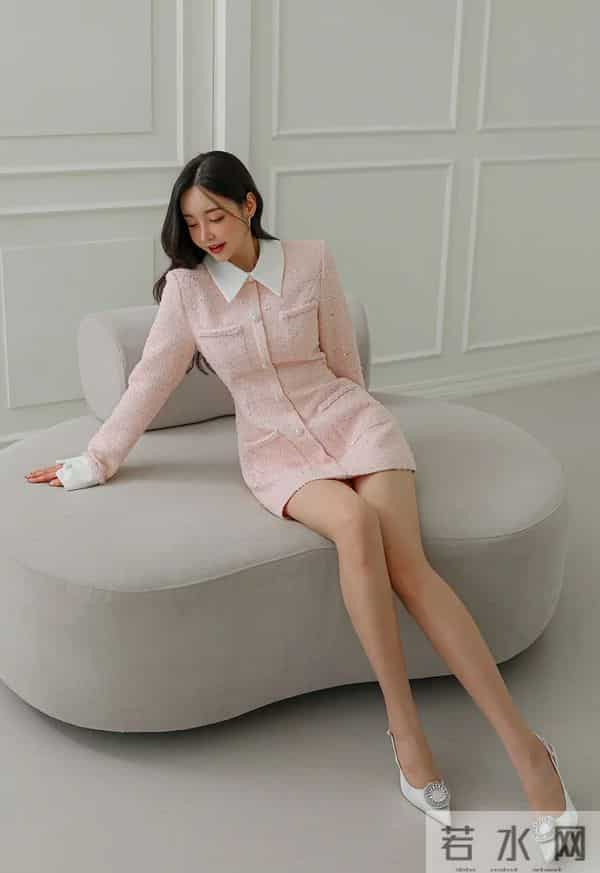 孙允珠丨优雅粉色外套,甜美少女风,时尚穿搭指南!