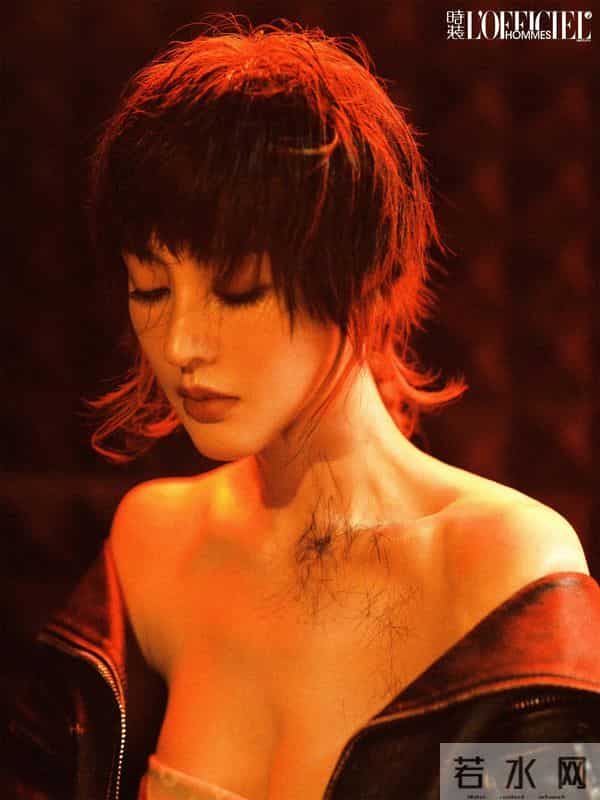 张天爱时装男士十一月刊,性感写真美图