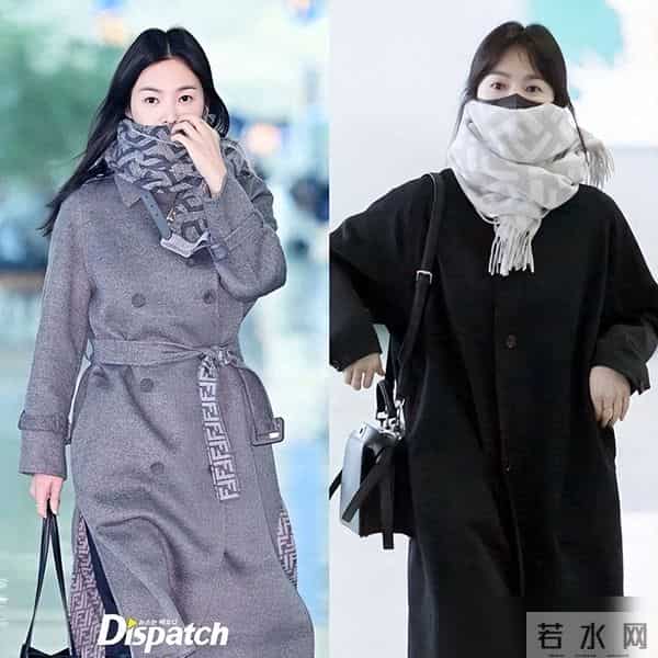 宋慧乔又带火了一种秋冬新穿法:长款大衣+围巾,显高又时髦洋气