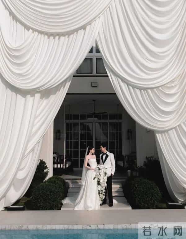 泰星Mai和Ter低调举行婚礼,上演头纱吻,好闺蜜MintC抢到捧花