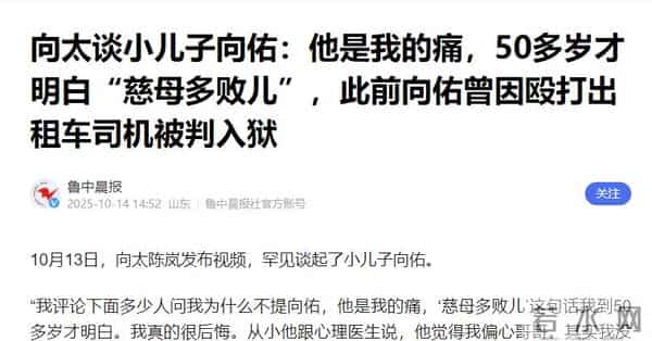 同样是向太的孩子,向佑和哥哥向佐却走向了两条不同的路