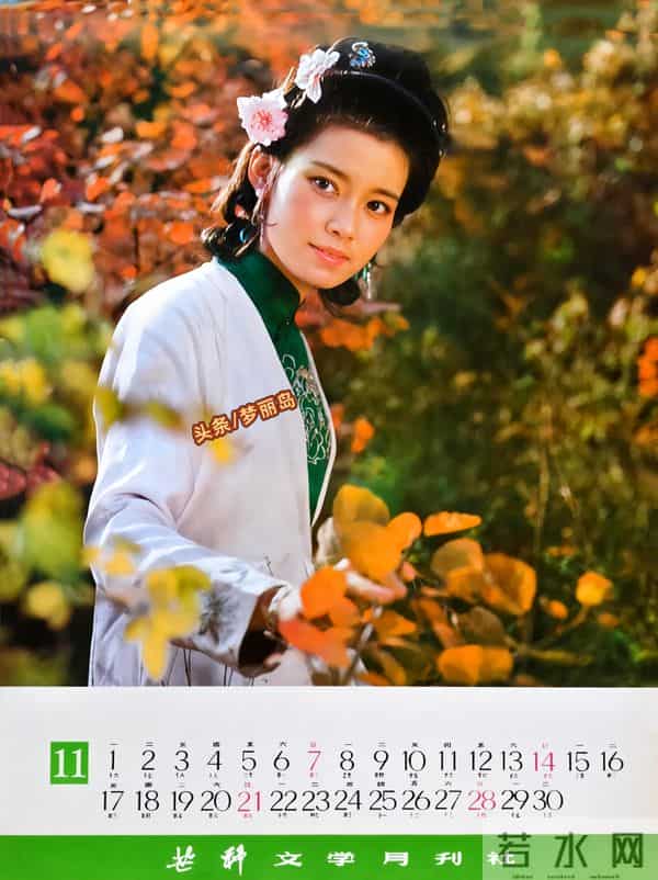 1982年明星挂历 张瑜 陈冲 刘冬 赵娜 娜仁花 殷亭如 李秀明 潘虹 林芳兵等