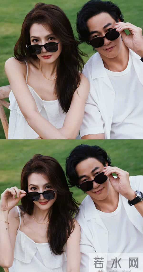 50岁何润东晒夫妻写真，与林姵希高甜撒糖，林姵希气质出众似明星