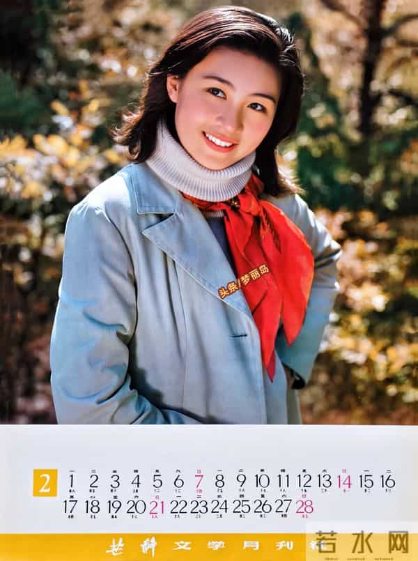 1982年明星挂历 张瑜 陈冲 刘冬 赵娜 娜仁花 殷亭如 李秀明 潘虹 林芳兵等