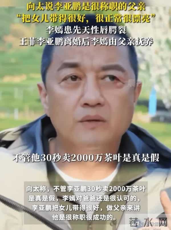 李亚鹏做梦也想不到,第一个肯为他说话的人,居然是向太陈岚
