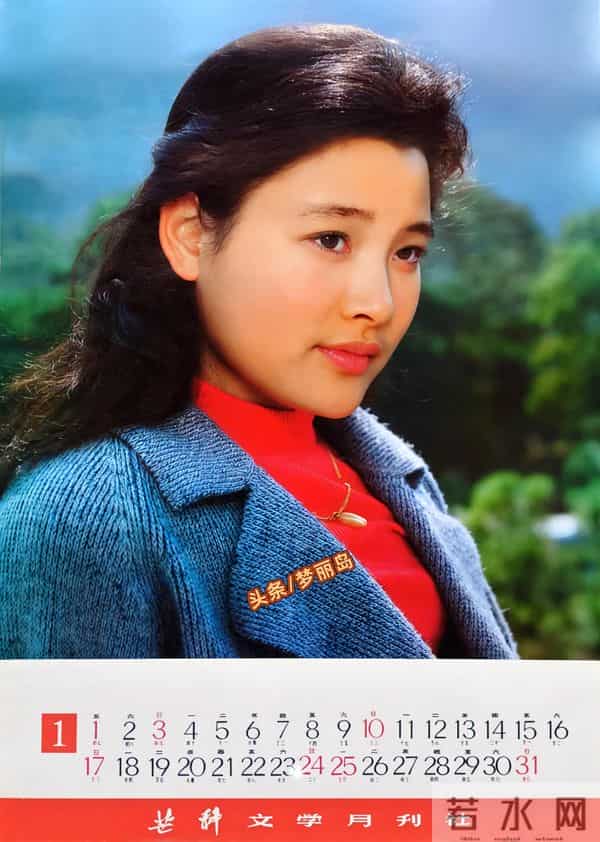 1982年明星挂历 张瑜 陈冲 刘冬 赵娜 娜仁花 殷亭如 李秀明 潘虹 林芳兵等