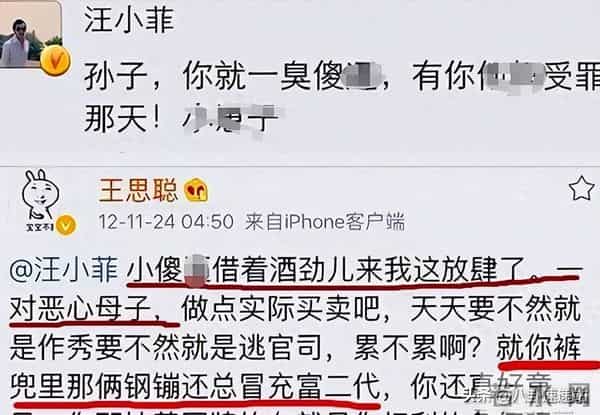 一年蒸发800多亿！挥霍的王思聪，终究让汪小菲出了13年前的恶气