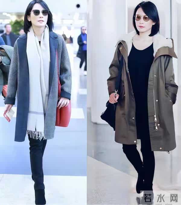 看了俞飞鸿的打扮,我悟了:大衣不配打底裤、运动鞋,更优雅得体