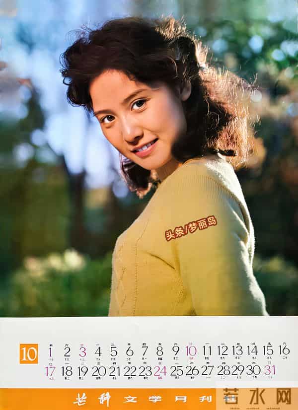 1982年明星挂历 张瑜 陈冲 刘冬 赵娜 娜仁花 殷亭如 李秀明 潘虹 林芳兵等