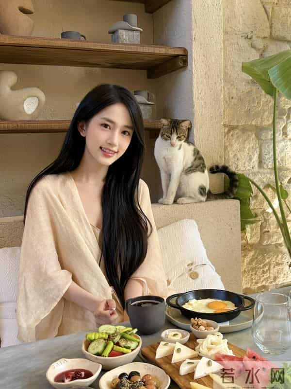 潘敏度假穿比基尼泡温泉,这真养眼