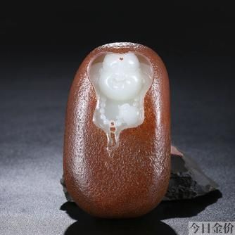 黄金弥勒佛吊坠